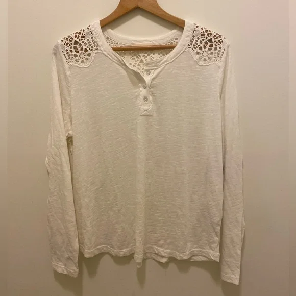 lucky brand white dress shirt Lucky Brand White Button Up Dress Shirt Size M